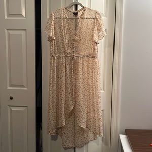 Torrid lightweight sheer duster - yellow flowers - size 1